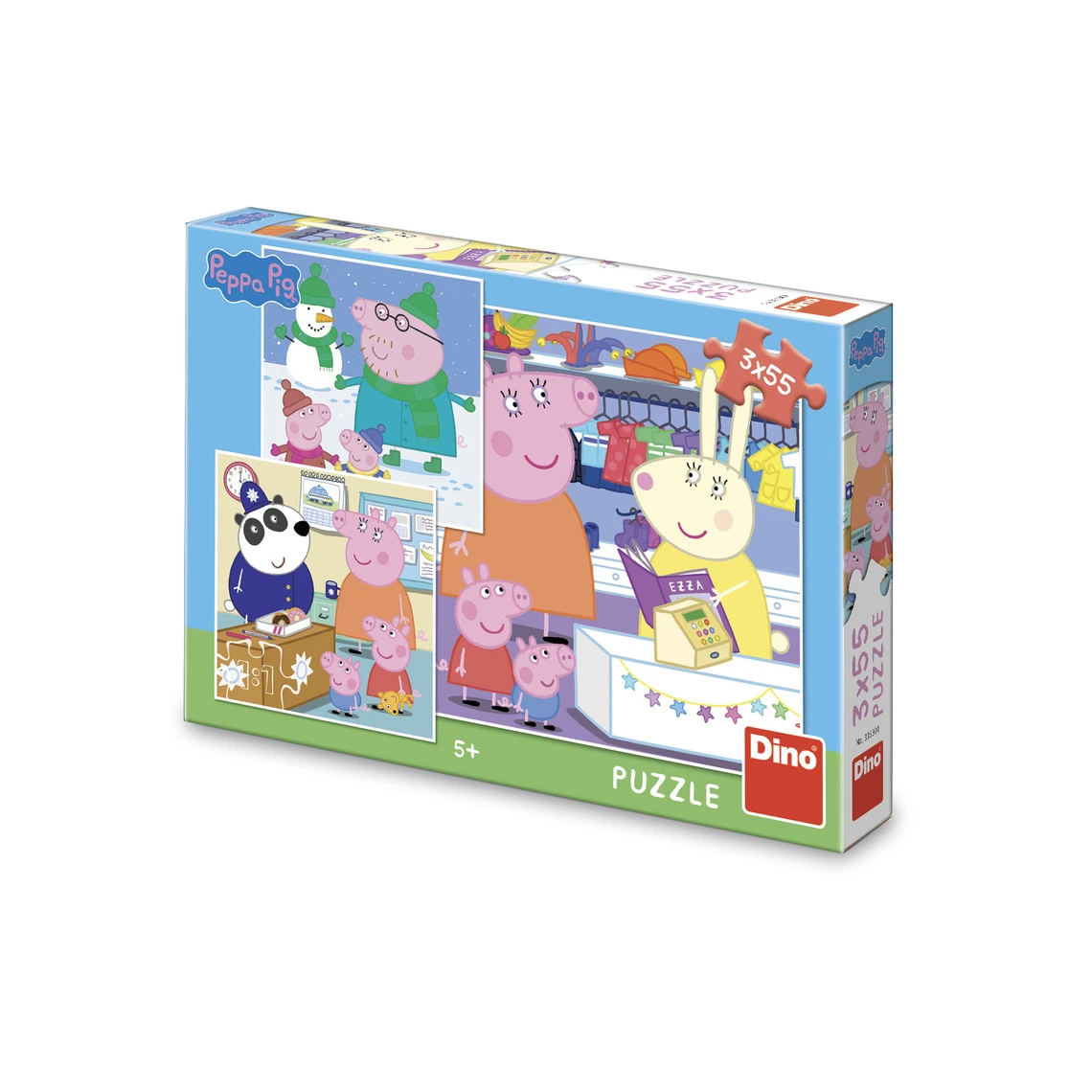 Puzzle Peppa Pig: Veselé odpoledne 3x55 dílků - slide 0