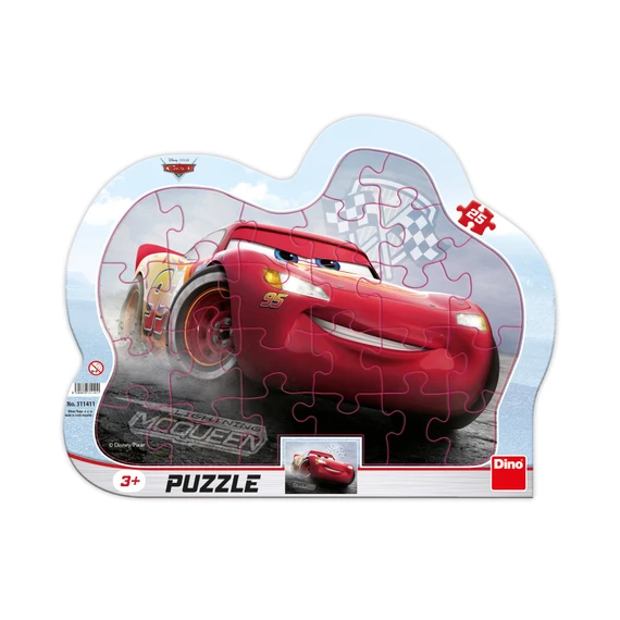 Puzzle Cars 3 Blesk McQueen 25 dílků deskové - slide 0