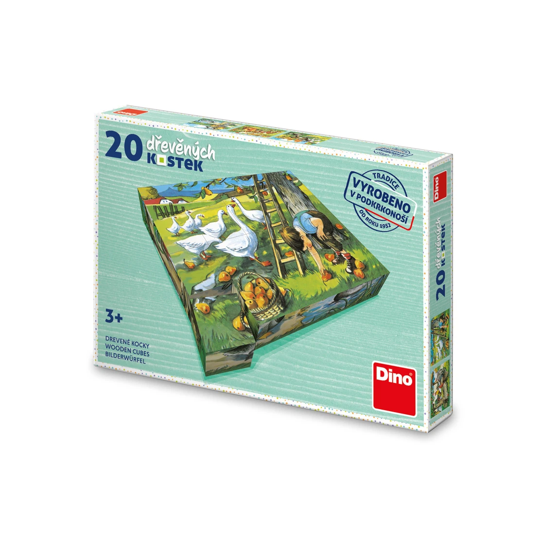 Dřevěné kostky Na statku – 20 kostiček - slide 0
