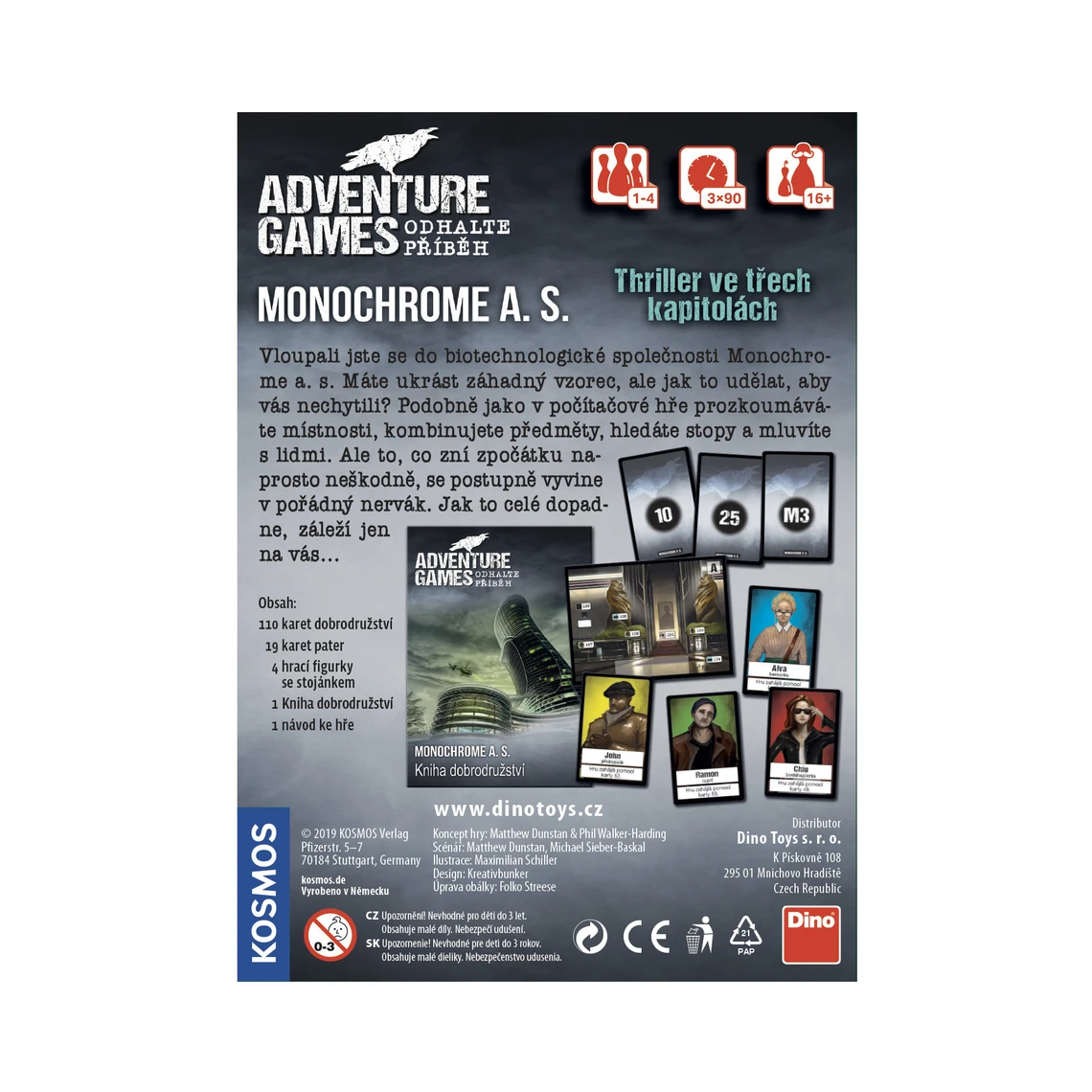 Adventure games: Monochrome a.s. - slide 3
