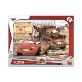 Puzzle Cars: Blesk & Burák 12 dílků deskové