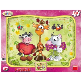 Puzzle Krkouni tvary 12 dílků deskové
