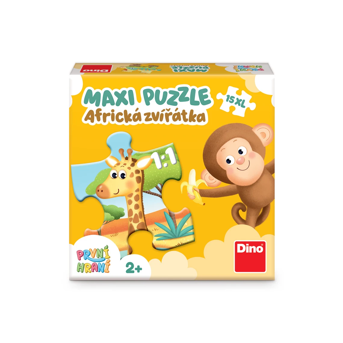 První hraní: Africká zvířátka 15 maxi Puzzle - slide 1