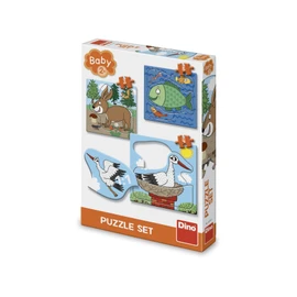 Puzzle Zvířátka: Kde žijí 3–5 dílků baby