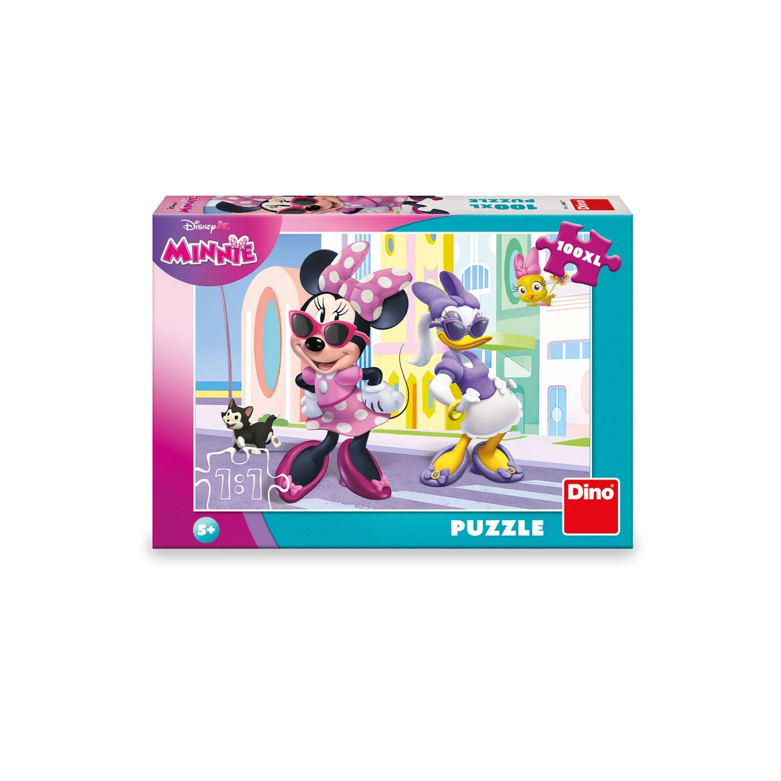 Puzzle Minnie a Daisy ve městě 100 XL dílků - slide 1