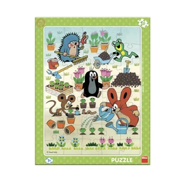 Puzzle Krtek zahradník 40 dílků deskové