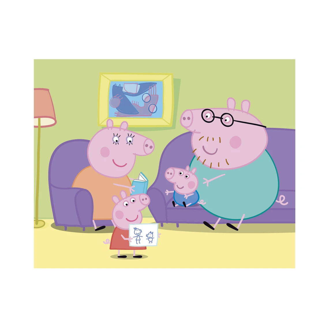 Dřevěné kostky Peppa Pig: Veselý den – 20 kostek - slide 7
