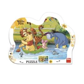 Puzzle Medvídek Pú na plavbě 25 dílků deskové