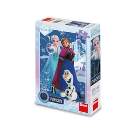 Puzzle Frozen: Kouzelné sestry 100 xl dílků neon