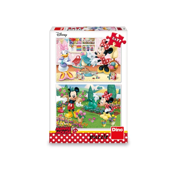 Puzzle Pracovitá Minnie 2x77 dílků - slide 1