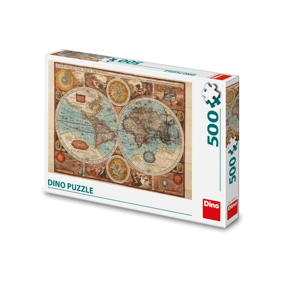 Puzzle Mapa světa z roku 1626 500 dílků - slide 0