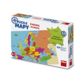 Puzzle mapy Evropa 69 dílků speciál