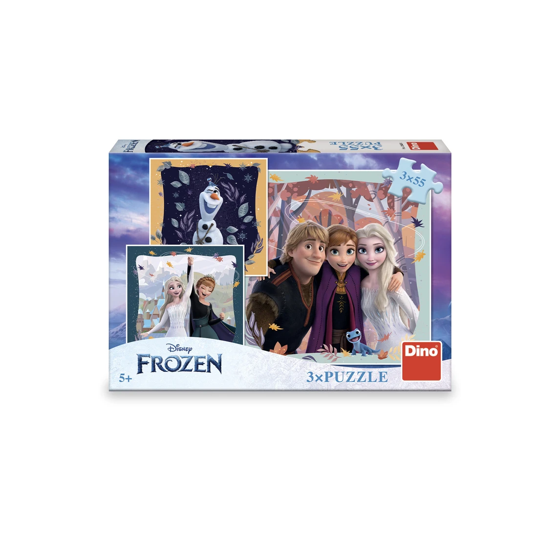 Puzzle Frozen: Radostný podzim 3x55 dílků - slide 1