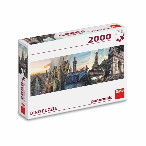 Puzzle Paříž koláž 2000 dílků panoramic  - slide 2