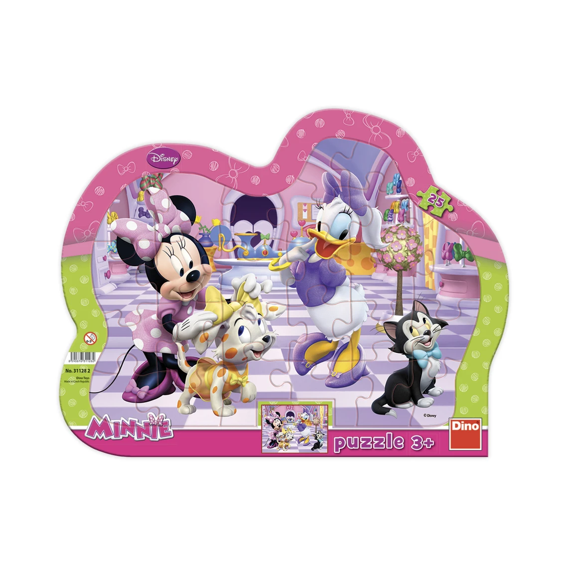 Puzzle Minnie a mazlíčci 25 dílků deskové - slide 0