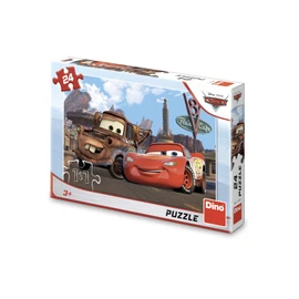 Puzzle Cars ve městě 24 dílků