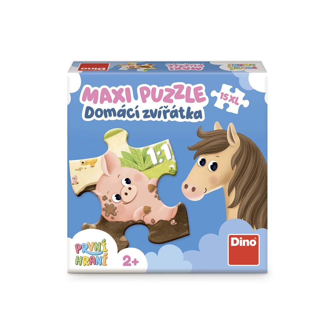První hraní: Domácí zvířátka 15 maxi Puzzle - slide 1