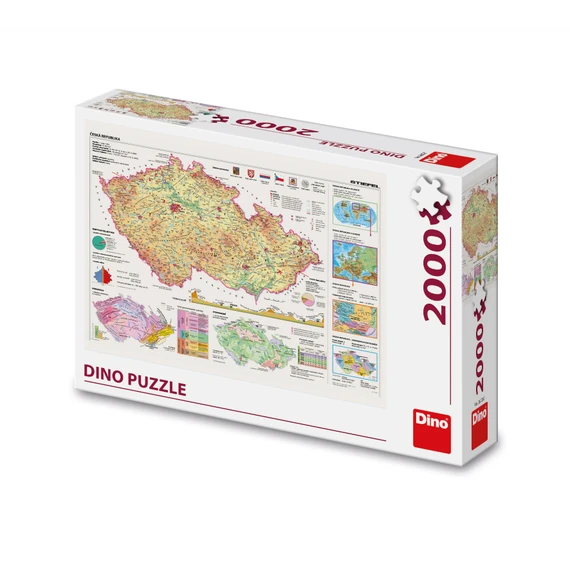 Puzzle Mapy České republiky 2000 dílků - slide 0