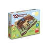 Dřevěné lic. kostky Domácí zvířátka – 12 kostek - slide 2
