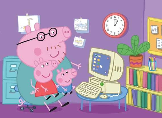 Dřevěné kostky Peppa Pig – 12 kostek - slide 3