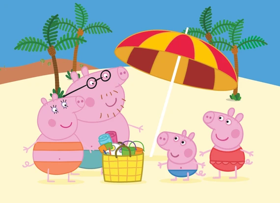 Dřevěné kostky Peppa Pig – 12 kostek - slide 6