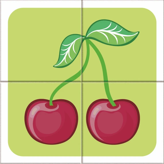 Dřevěné kostky Ovoce – 4 kostky - slide 6