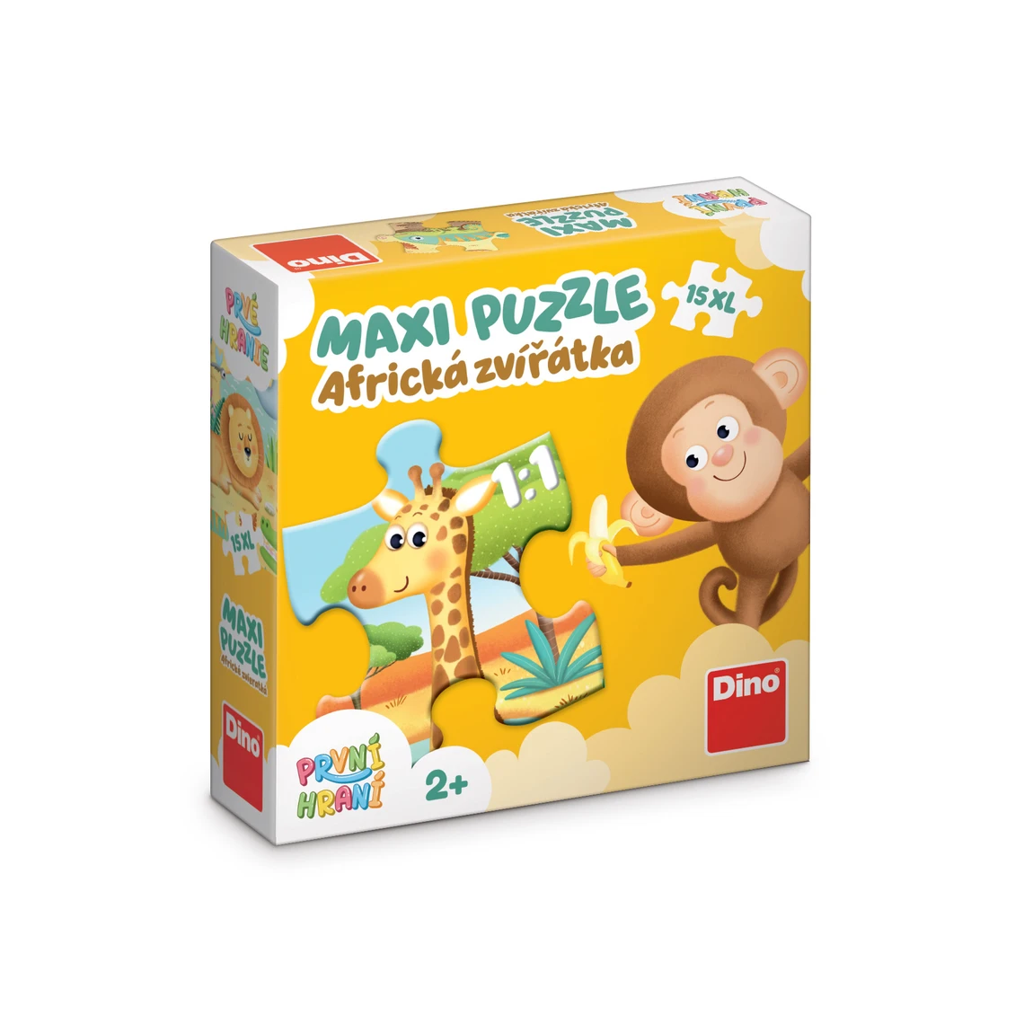 První hraní: Africká zvířátka 15 maxi Puzzle - slide 2