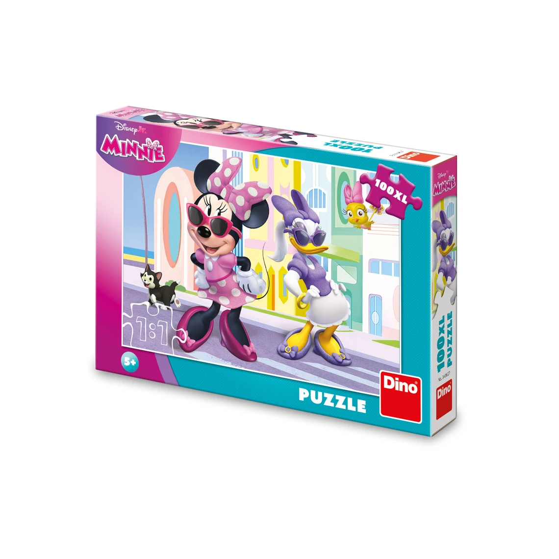 Puzzle Minnie a Dasiy ve městě 100 XL dílků - slide 0