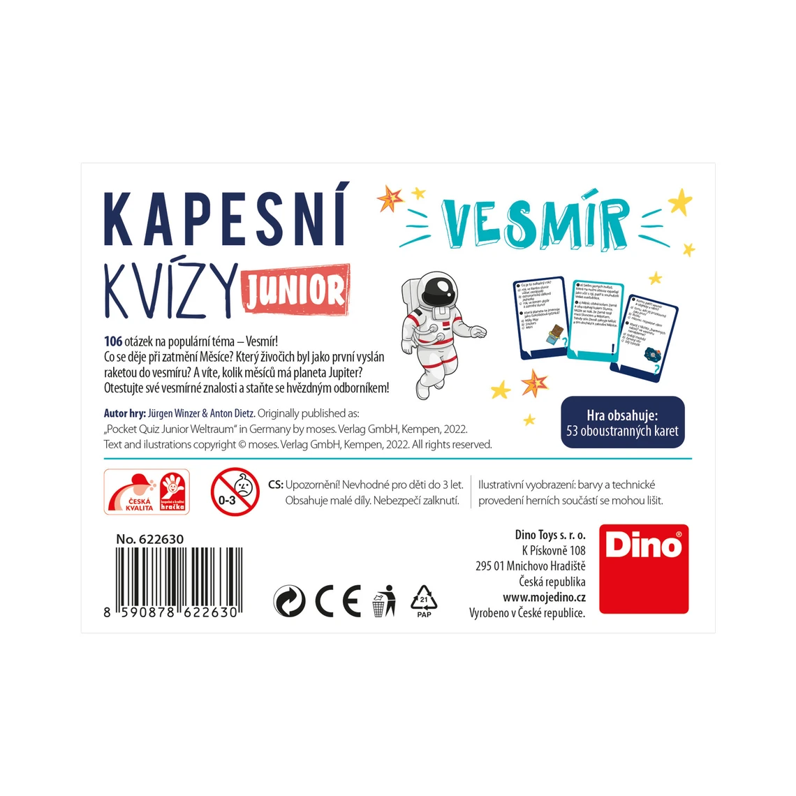 Kapesní kvízy junior – Vesmír - slide 3