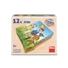 Dřevěné kostky Pejsek a kočička – 12 kostek - slide 1