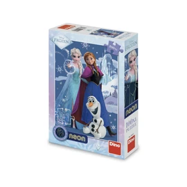 Puzzle Frozen: Kouzelné sestry 100 xl dílků neon