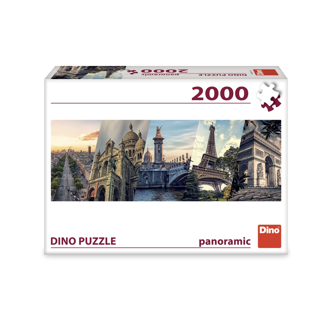 Puzzle Paříž koláž 2000 dílků panoramic  - slide 1
