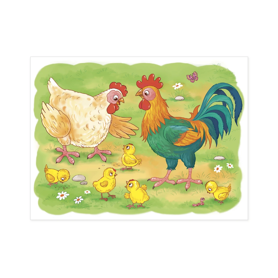 Dřevěné kostky Na farmě – 12 kostek - slide 8