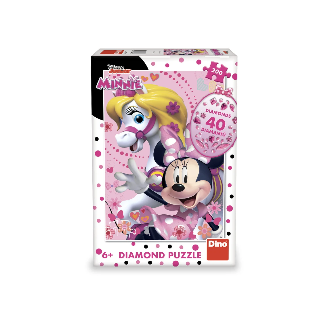 Puzzle Diamantová Minnie Mouse 200 dílků diamond - slide 1