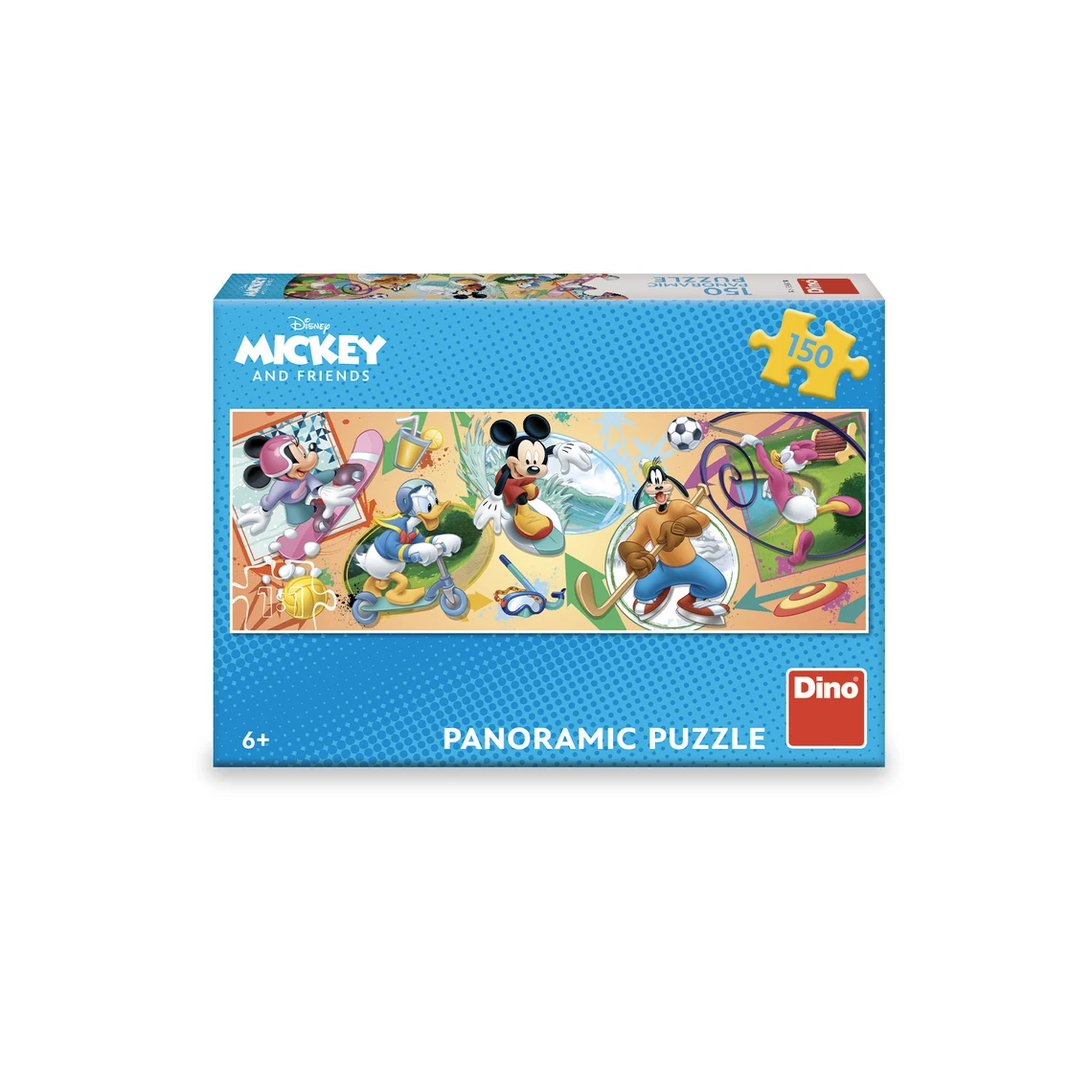 Puzzle Mickey s kamarády sport 150 dílků panoramic - slide 1