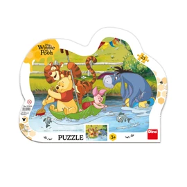 Puzzle Medvídek Pú na plavbě 25 dílků deskové