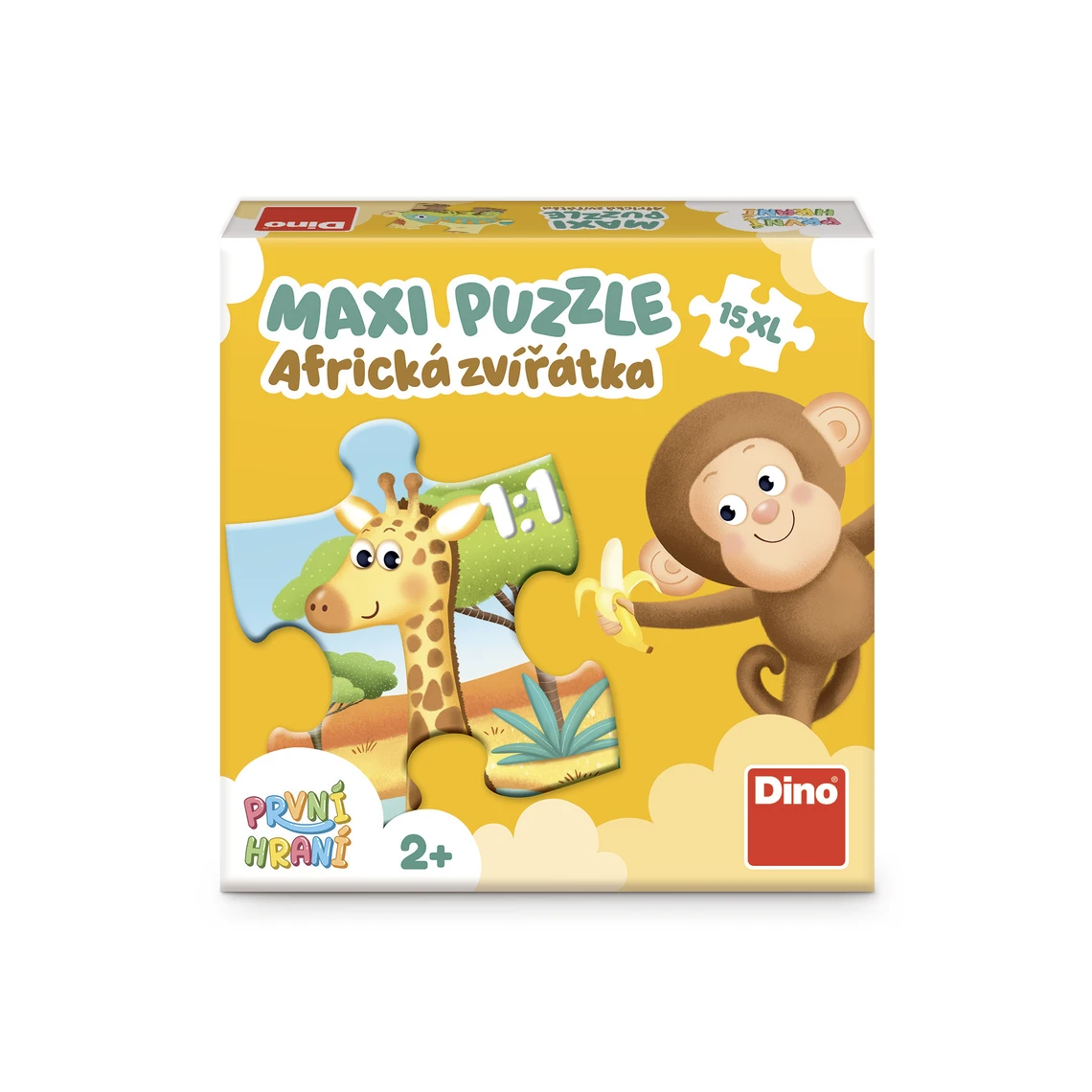 První hraní: Africká zvířátka 15 maxi Puzzle - slide 1