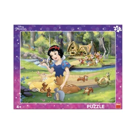 Puzzle Sněhurka a zvířátka 40 dílků deskové