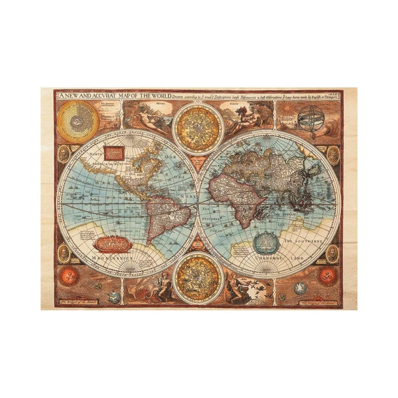 Puzzle Mapa světa z roku 1626 500 dílků - slide 3