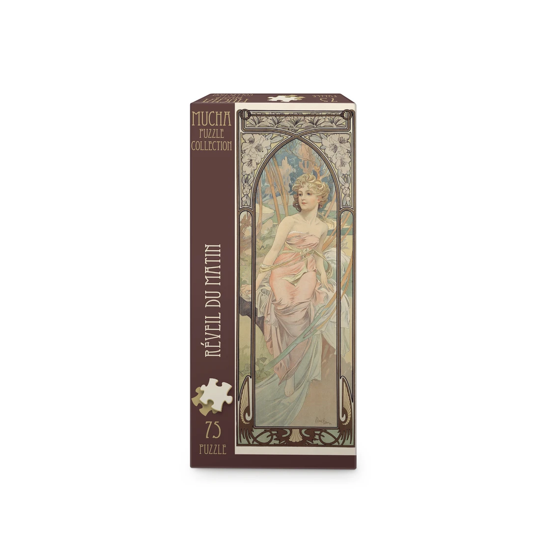 Alfons Mucha – Probuzení rána 75 panoramic Puzzle - slide 1