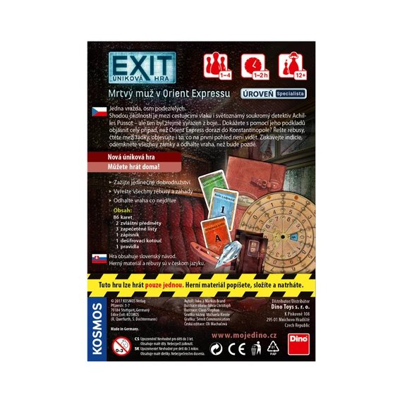 Exit úniková hra: Mrtvý muž v Orient Expresu - slide 3
