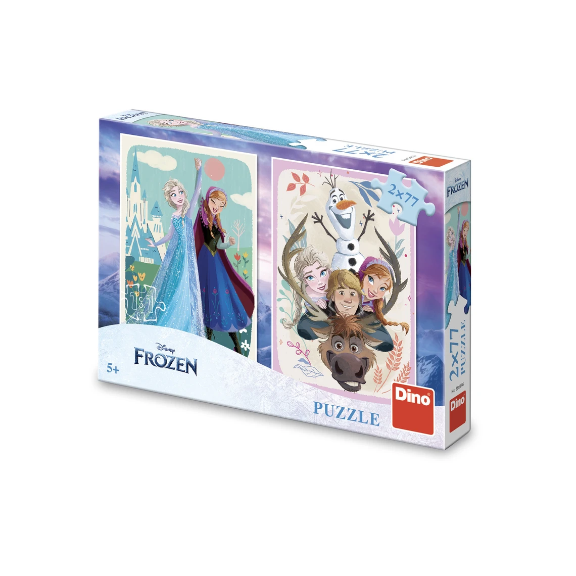 Puzzle Frozen: Anna a Elsa 2x77 dílků - slide 0