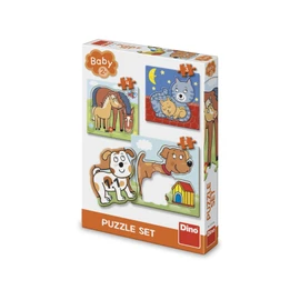 Puzzle Zvířátka 3–5 dílků baby