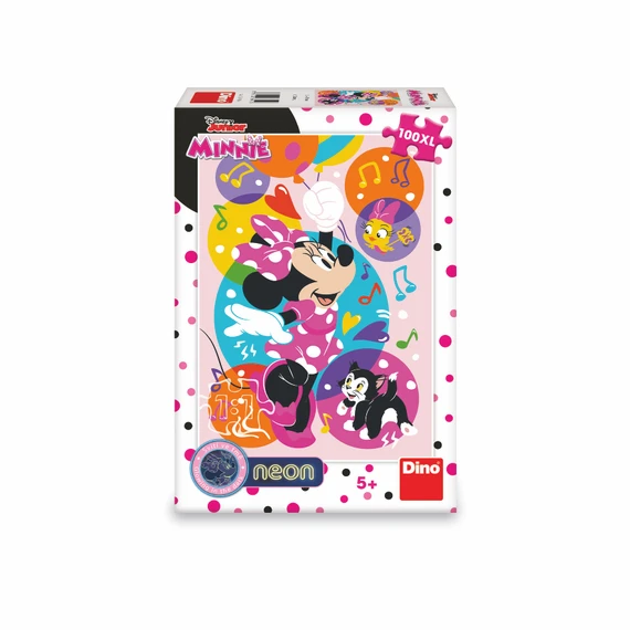 Puzzle Svítící Minnie a balónky 100 xl dílků neon - slide 1