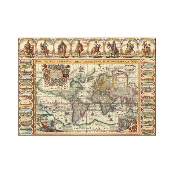 Puzzle Historická mapa světa 2000 dílků - slide 3