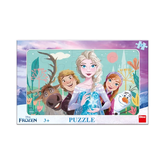 Puzzle Frozen: rodina 15 dílků deskové - slide 0