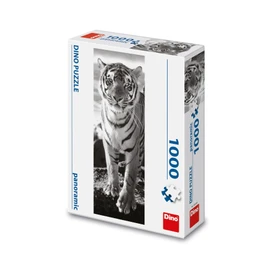 Puzzle Černo-bílý tygr 1000 dílků panoramic